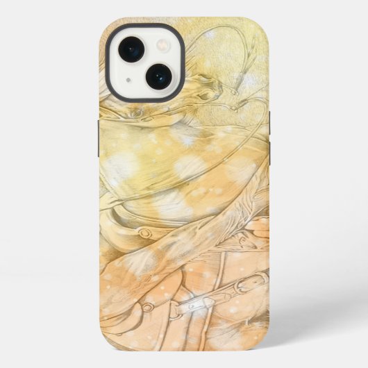 De Snijder (mistig geel) iPhone Hoesje (Achterkant)