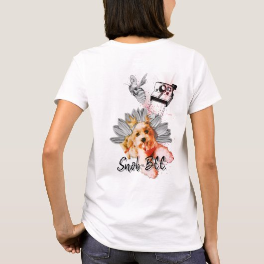 De "Snob-BEE dog-turrr" pun T-shirt-Shirt T-shirt (Achterkant)
