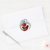 De Snoep Clown Ronde Sticker (Envelop)