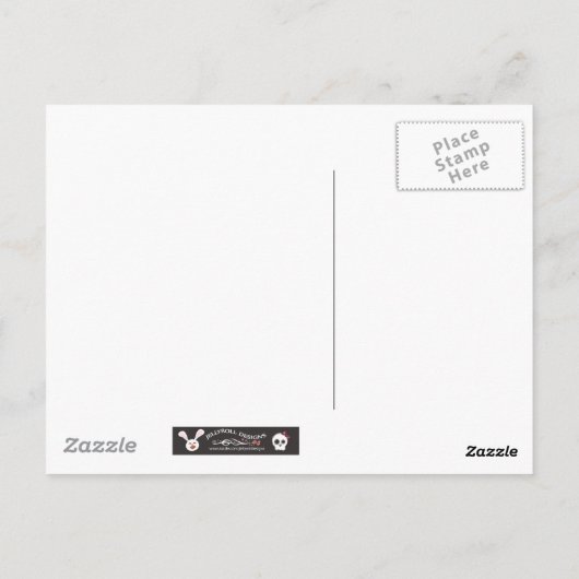 De snoepjes spellen briefkaart (Achterkant)