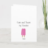 De Snoepjes van de pepermunt Feestdagen Kaart (Achterkant)