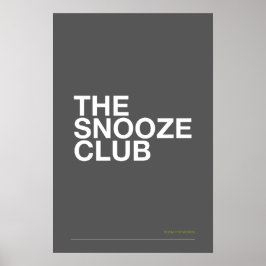 DE SNOOZE CLUB – Slaapkamer Muur Kunst Poster