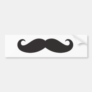 De snor bumpersticker