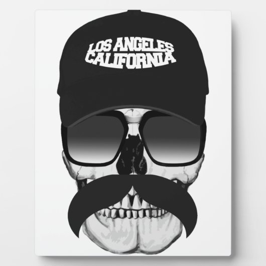 De snor Californië van de schedel Fotoplaat (Voorkant)
