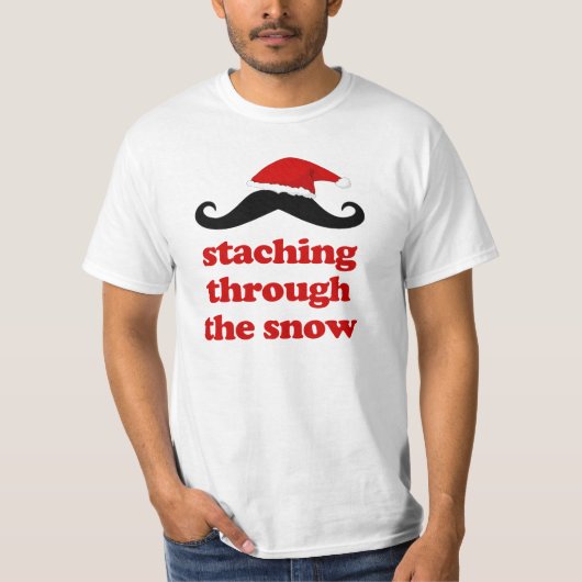 de snow grappige kerstman santa t-shirt (Voorkant)