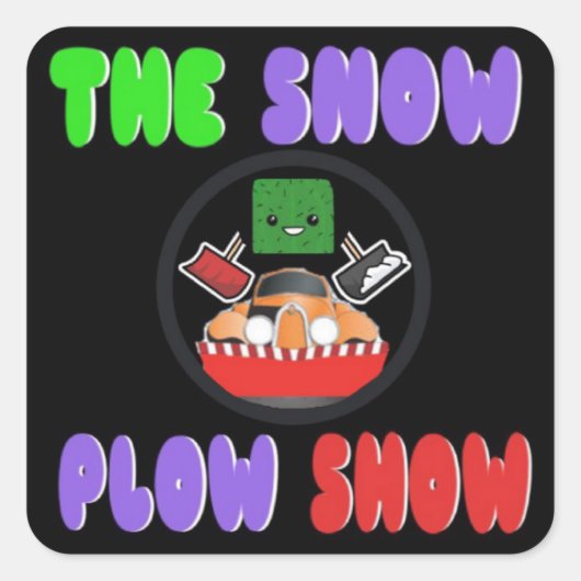 De Snow Plow Show Sticker van Jaahso (Voorkant)