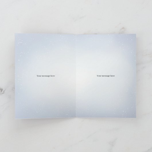 De Snowbear gepersonaliseerde vakantie begroeting Kaart (Binnen)