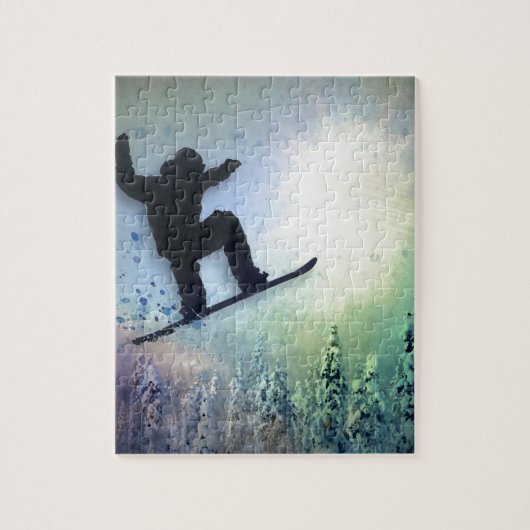 De Snowboarder: Lucht Legpuzzel (Verticaal)