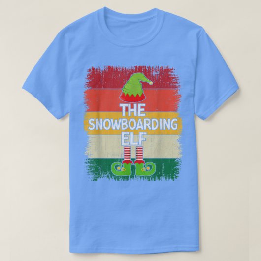 De Snowboarding Matching Group Kerstparty Pa T-shirt (Design voorkant)