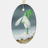 De Snowdrop Keramisch Ornament (Links)
