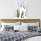 De Snowman 2 Canvas Afdruk (Insitu (Slaapkamer))