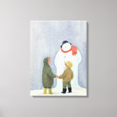 De Snowman 2 Canvas Afdruk (Voorkant)