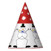 "De Snowman bevroeden" Kerstmis/Pet van de Birthda Feesthoedjes (Voorkant)