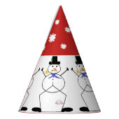 "De Snowman bevroeden" Kerstmis/Pet van de Birthda Feesthoedjes (Links)