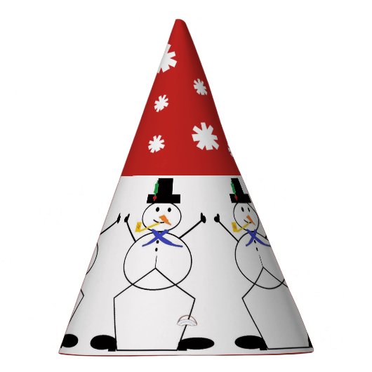 "De Snowman bevroeden" Kerstmis/Pet van de Birthda Feesthoedjes (Rechts)