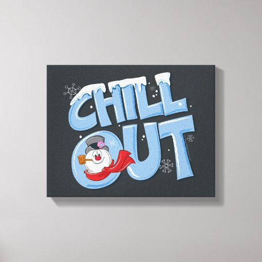 De Snowman™ bevuilen | Chill-out Canvas Afdruk (Voorkant)