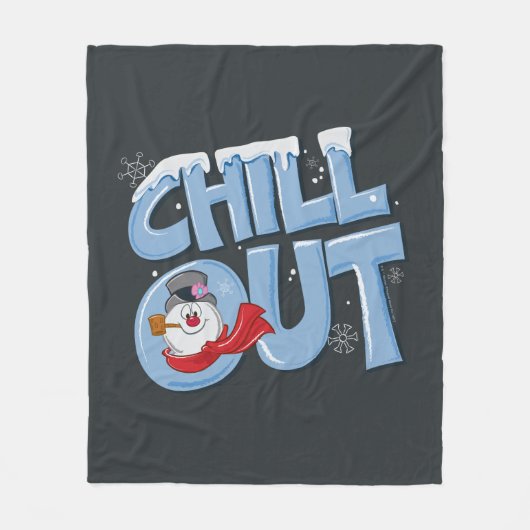 De Snowman™ bevuilen | Chill-out Fleece Deken (Voorkant)