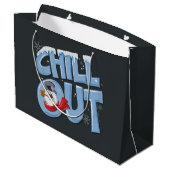 De Snowman™ bevuilen | Chill-out Groot Cadeauzakje (Achterkant Gekanteld)