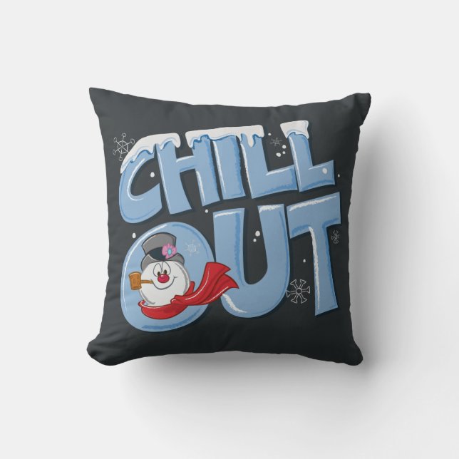 De Snowman™ bevuilen | Chill-out Kussen (Voorkant)