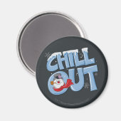 De Snowman™ bevuilen | Chill-out Magneet (Voorkant / Achterkant)