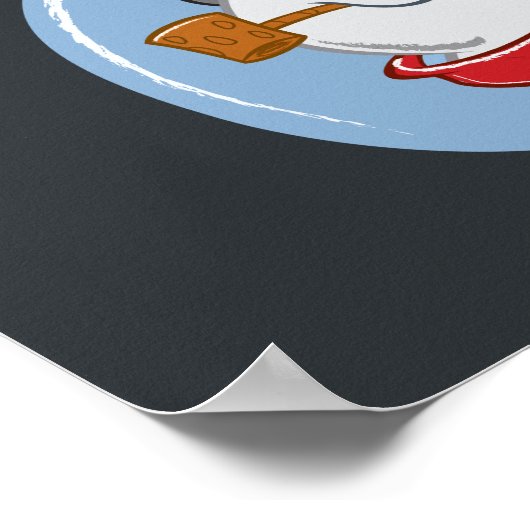 De Snowman™ bevuilen | Chill-out Poster (Hoek)