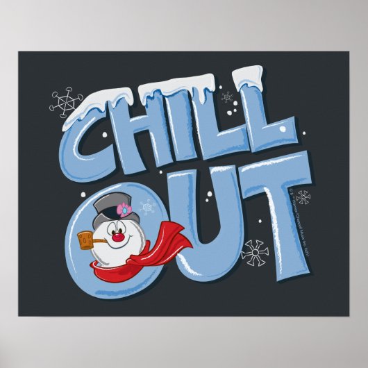 De Snowman™ bevuilen | Chill-out Poster (Voorkant)