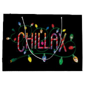 De Snowman™ bevuilen | "Chillax"-vakantielichten Groot Cadeauzakje (Achterkant)