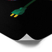 De Snowman™ bevuilen | "Chillax"-vakantielichten Poster (Hoek)