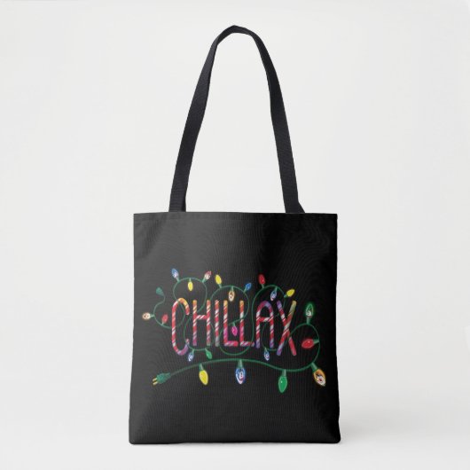De Snowman™ bevuilen | "Chillax"-vakantielichten Tote Bag (Voorkant)