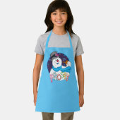 De Snowman™ bevuilen | Colorful Candy Cane Name Schort (Insitu)