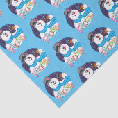 De Snowman™ bevuilen | Colorful Candy Cane Name Tissuepapier (Detail)