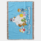 De Snowman™ bevuilen | Frosty & Children Pspelen Deken (Voorkant Verticaal)