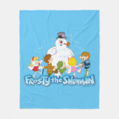 De Snowman™ bevuilen | Frosty & Children Pspelen Fleece Deken (Voorkant)