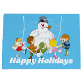 De Snowman™ bevuilen | Frosty & Children Pspelen Groot Cadeauzakje (Voorkant)