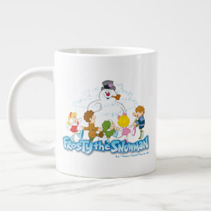 De Snowman™ bevuilen   Frosty & Children Pspelen Grote Koffiekop