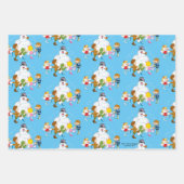 De Snowman™ bevuilen | Frosty & Children Pspelen Inpakpapier Vel (Voorkant 2)
