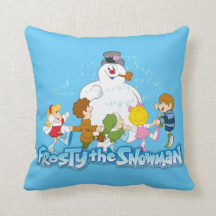 De Snowman™ bevuilen   Frosty & Children Pspelen Kussen