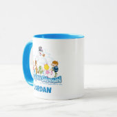 De Snowman™ bevuilen | Frosty & Children Pspelen Mok (Voorkant links)