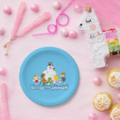 De Snowman™ bevuilen | Frosty & Children Pspelen Papieren Bordje (Feest)
