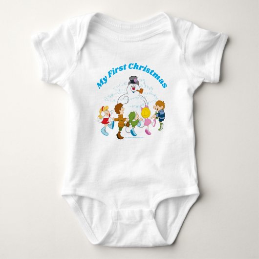De Snowman™ bevuilen | Frosty & Children Pspelen Romper (Voorkant)