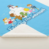De Snowman™ bevuilen | Frosty & Children Pspelen Sherpa Deken (3/4)