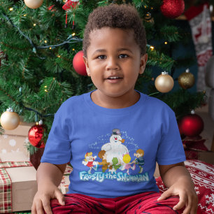 De Snowman™ bevuilen   Frosty & Children Pspelen T-shirt