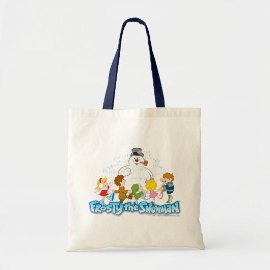 De Snowman™ bevuilen | Frosty & Children Pspelen Tote Bag (Voorkant)