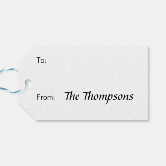 De Snowman™ bevuilen | Frosty Holiday Wreath Cadeaulabel (Achterkant Horizontaal)