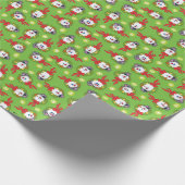 De Snowman™ bevuilen | Frosty Holiday Wreath Cadeaupapier (Hoek)