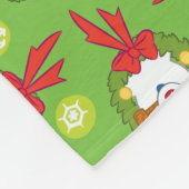 De Snowman™ bevuilen | Frosty Holiday Wreath Fleece Deken (Hoek)