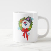De Snowman™ bevuilen | Frosty Holiday Wreath Grote Koffiekop (Rechts)