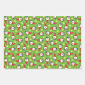 De Snowman™ bevuilen | Frosty Holiday Wreath Inpakpapier Vel (Voorkant 3)