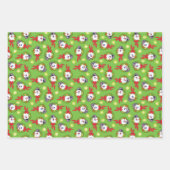 De Snowman™ bevuilen | Frosty Holiday Wreath Inpakpapier Vel (Voorkant)