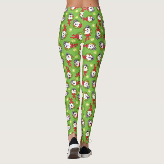 De Snowman™ bevuilen | Frosty Holiday Wreath Leggings (Achterkant)